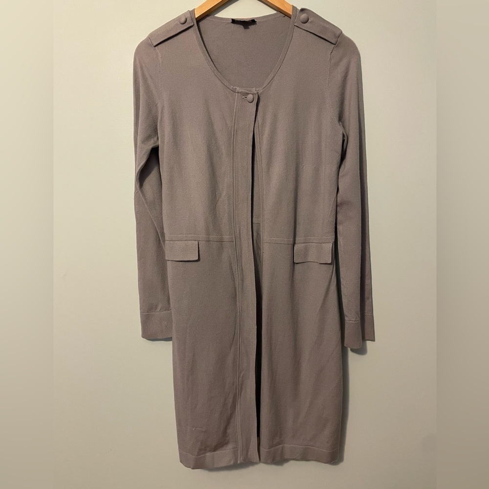 Claudia Strater Amsterdam Long Zipper Up Sweater Grey